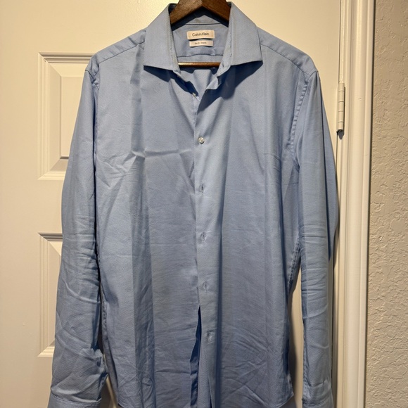 Calvin Klein Men's Sky Blue Dress Shirt - Picture 1 of 3